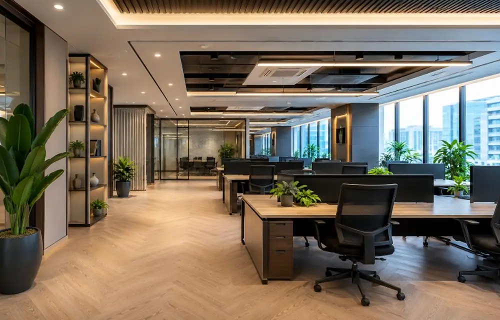 Industrial Office Interior Design in Abu Dhabi for Modern Workspaces